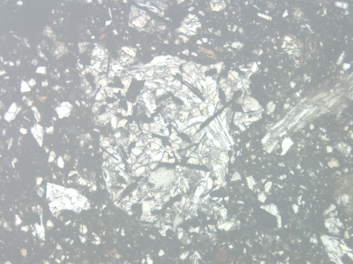 Thin Section Photograph of Apollo 11 Sample 10046,5 in Reflected Light at 10x Magnification and 1.15 mm Field of View (View #3)