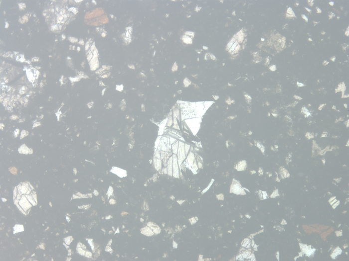 Thin Section Photograph of Apollo 11 Sample 10046,5 in Reflected Light at 10x Magnification and 1.15 mm Field of View (View #6)