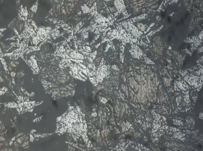 Thin Section Photograph of Apollo 11 Sample 10058,46 in Reflected Light at 2.5x Magnification and 2.85 mm Field of View (View #3)