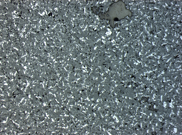 Thin Section Photograph of Apollo 11 Sample 10069,13 in Reflected Light at 2.5x Magnification and 2.85 mm Field of View (View #1)