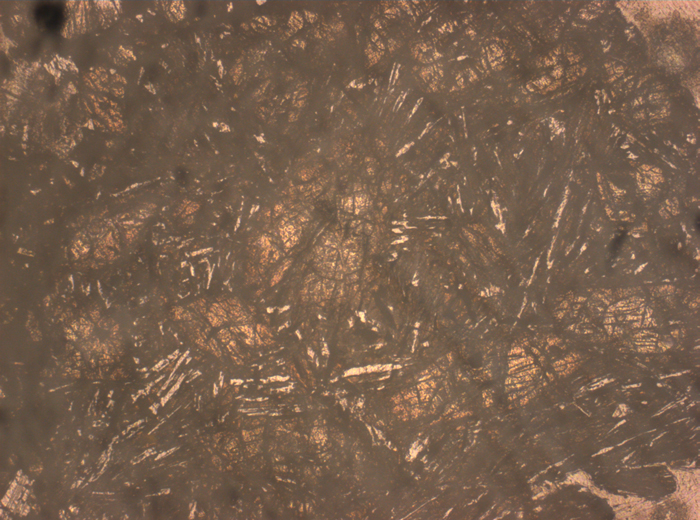 Thin Section Photograph of Apollo 12 Sample 12010,28 in Reflected Light at 2.5x Magnification and 2.85 mm Field of View (View #2)