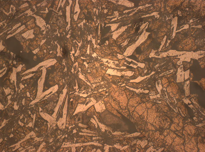 Thin Section Photograph of Apollo 12 Sample 12017,22 in Reflected Light at 2.5x Magnification and 2.85 mm Field of View (View #4)