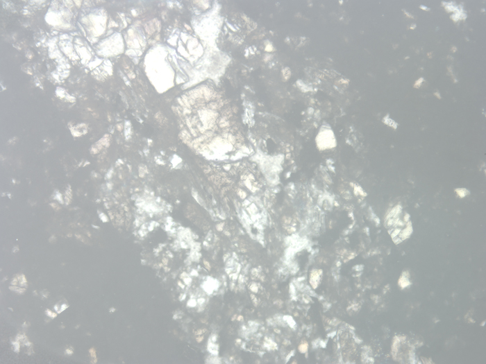 Thin Section Photograph of Apollo 12 Sample 12034,32 in Reflected Light at 10x Magnification and 1.15 mm Field of View (View #4)