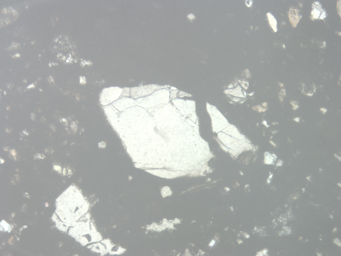 Thin Section Photograph of Apollo 12 Sample 12034,32 in Reflected Light at 10x Magnification and 1.15 mm Field of View (View #5)