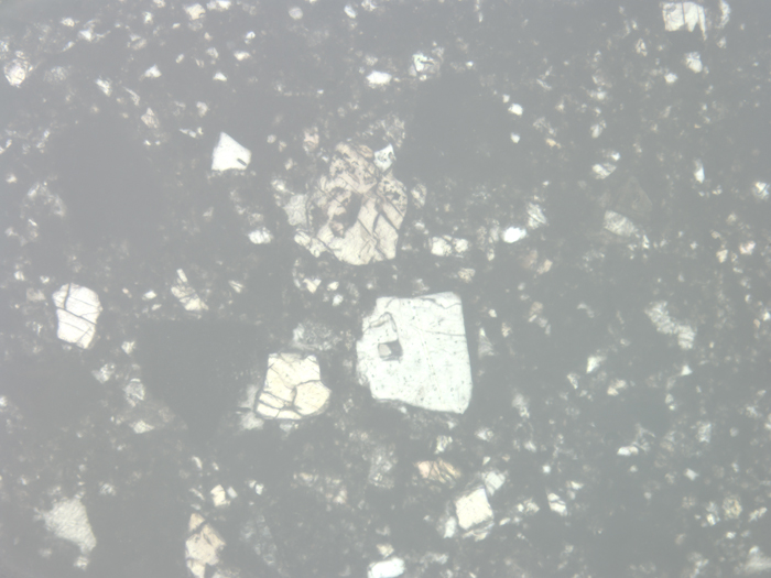 Thin Section Photograph of Apollo 12 Sample 12034,32 in Reflected Light at 10x Magnification and 1.15 mm Field of View (View #6)