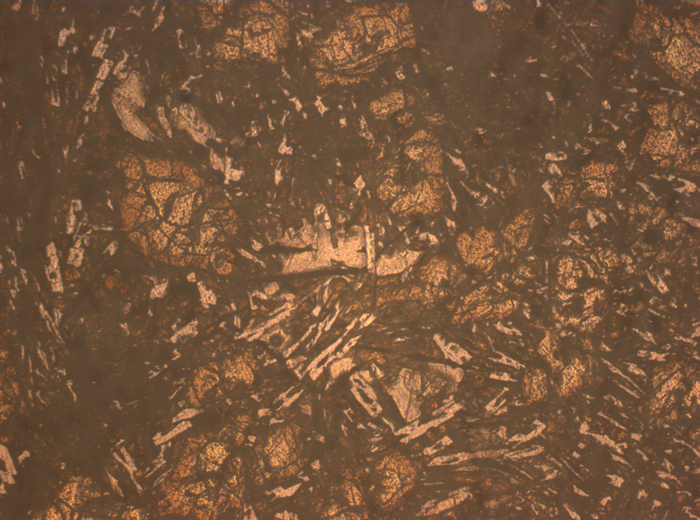 Thin Section Photograph of Apollo 12 Sample 12053,85 in Reflected Light at 2.5x Magnification and 2.85 mm Field of View (View #2)