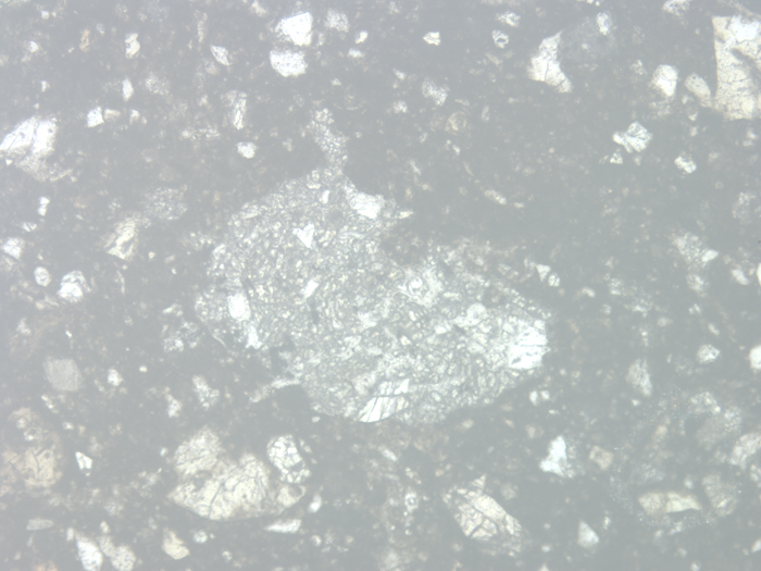 Thin Section Photograph of Apollo 14 Sample 14047,50 in Reflected Light at 10x Magnification and 1.15 mm Field of View (View #5)