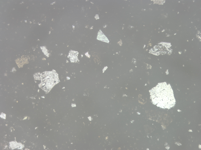Thin Section Photograph of Apollo 14 Sample 14049,6 in Reflected Light at 5x Magnification and 2.3 mm Field of View (View #1)