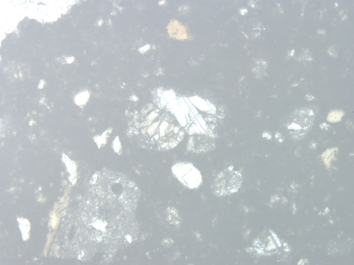 Thin Section Photograph of Apollo 14 Sample 14049,6 in Reflected Light at 10x Magnification and 1.15 mm Field of View (View #4)