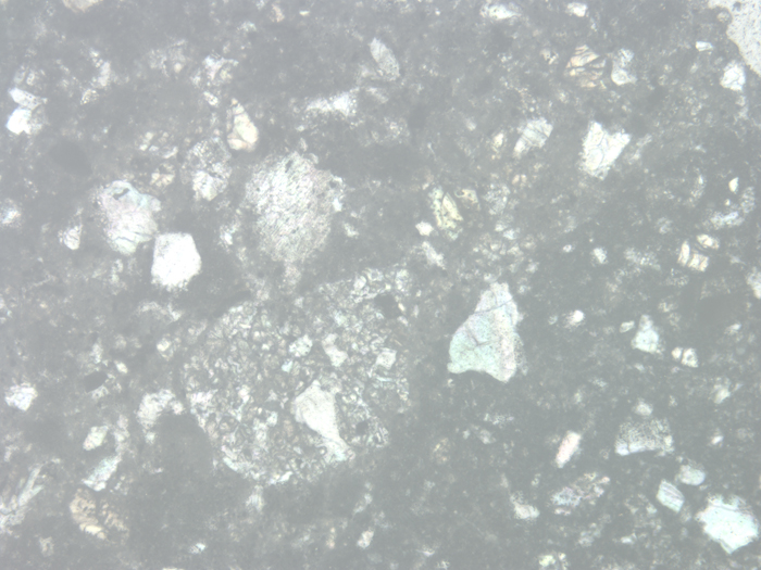 Thin Section Photograph of Apollo 14 Sample 14304,4 in Reflected Light at 10x Magnification and 1.15 mm Field of View (View #3)