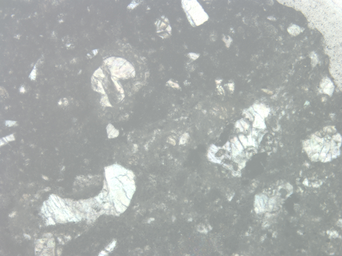 Thin Section Photograph of Apollo 14 Sample 14304,4 in Reflected Light at 10x Magnification and 1.15 mm Field of View (View #4)