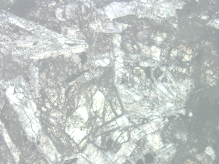 Thin Section Photograph of Apollo 14 Sample 14304,4 in Reflected Light at 10x Magnification and 1.15 mm Field of View (View #5)