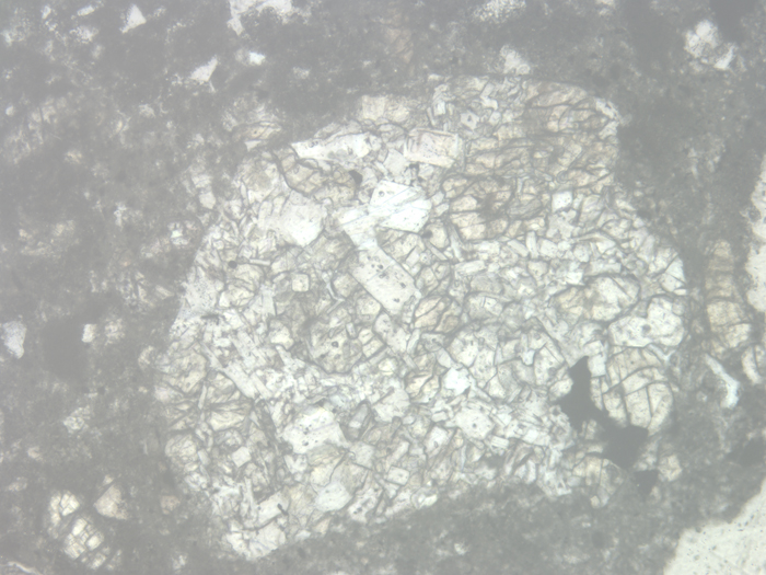 Thin Section Photograph of Apollo 14 Sample 14305,14 in Reflected Light at 10x Magnification and 1.15 mm Field of View (View #7)