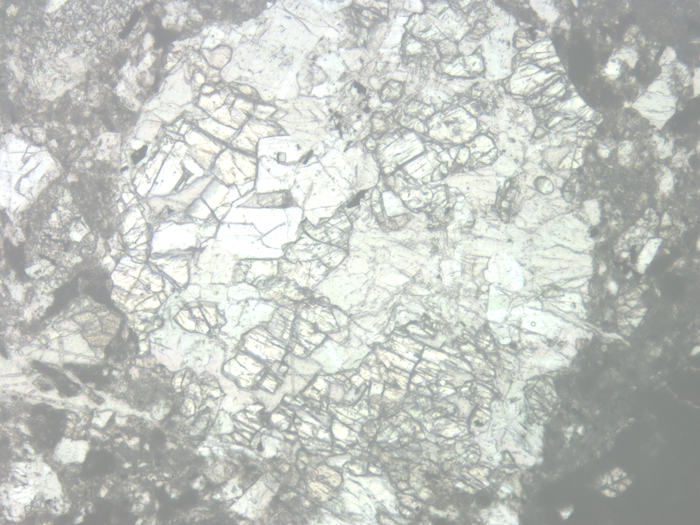 Thin Section Photograph of Apollo 14 Sample 14306,4 in Reflected Light at 10x Magnification and 1.15 mm Field of View (View #5)