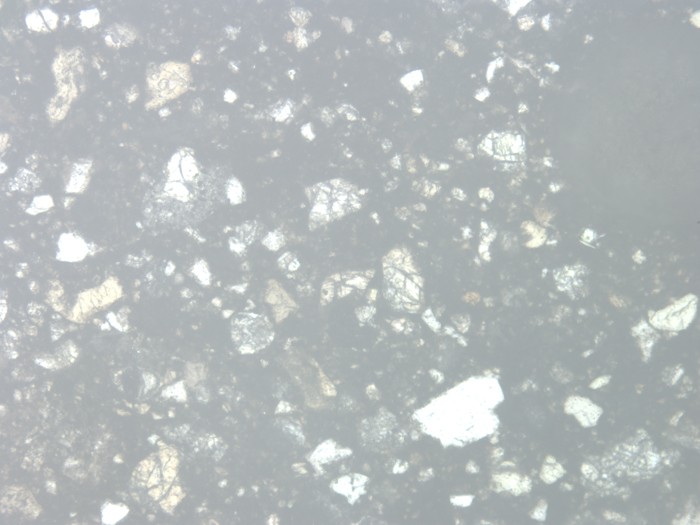 Thin Section Photograph of Apollo 14 Sample 14307,9 in Reflected Light at 10x Magnification and 1.15 mm Field of View (View #2)