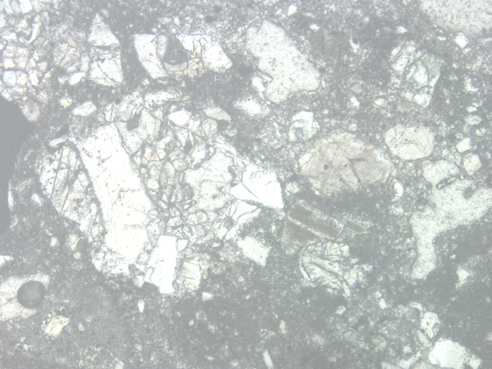 Thin Section Photograph of Apollo 14 Sample 14311,97 in Reflected Light at 10x Magnification and 1.15 mm Field of View (View #3)