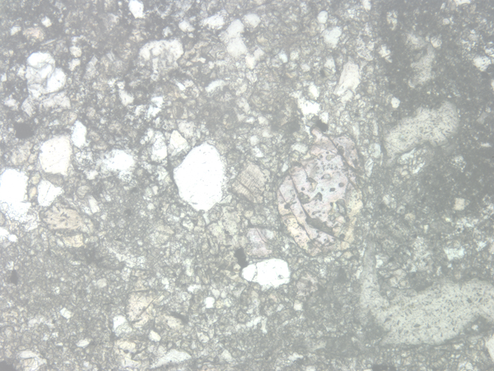 Thin Section Photograph of Apollo 14 Sample 14311,97 in Reflected Light at 10x Magnification and 1.15 mm Field of View (View #4)