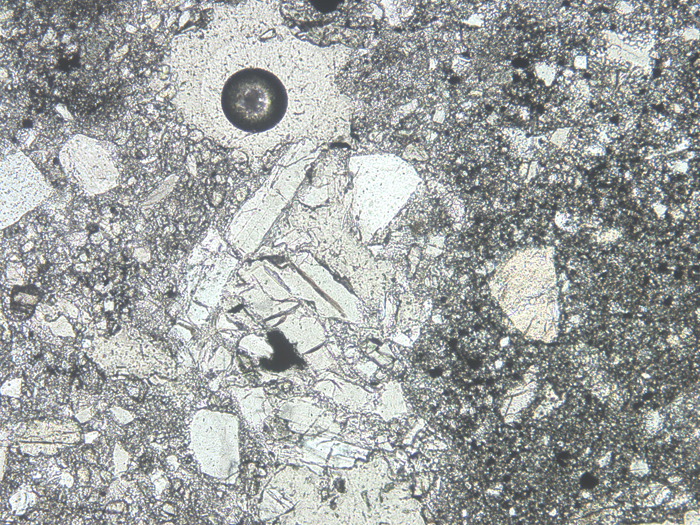 Thin Section Photograph of Apollo 14 Sample 14311,97 in Reflected Light at 10x Magnification and 1.15 mm Field of View (View #7)