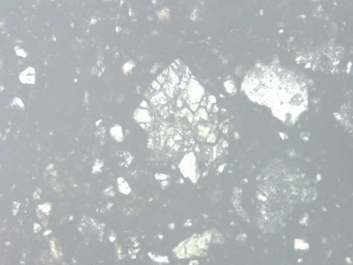Thin Section Photograph of Apollo 14 Sample 14313,40 in Reflected Light at 10x Magnification and 1.15 mm Field of View (View #2)