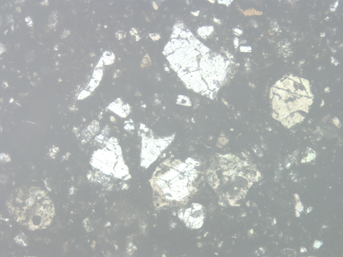 Thin Section Photograph of Apollo 14 Sample 14313,40 in Reflected Light at 10x Magnification and 1.15 mm Field of View (View #4)