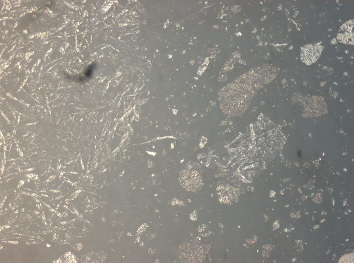 Thin Section Photograph of Apollo 15 Sample 15015,136 in Reflected Light at 2.5x Magnification and 2.85 mm Field of View (View #1)