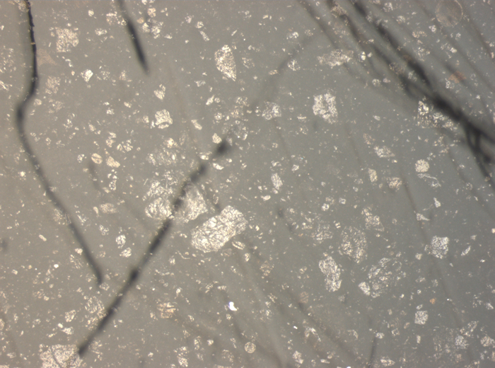 Thin Section Photograph of Apollo 15 Sample 15059,44 in Reflected Light at 2.5x Magnification and 2.85 mm Field of View (View #1)
