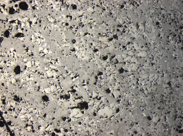 Thin Section Photograph of Apollo 15 Sample 15206,31 in Reflected Light at 5x Magnification and 1.4 mm Field of View (View #2)
