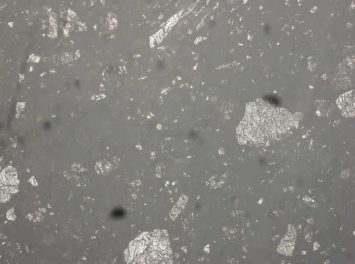 Thin Section Photograph of Apollo 15 Sample 15257,4 in Reflected Light at 2.5x Magnification and 2.85 mm Field of View (View #1)