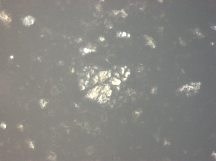 Thin Section Photograph of Apollo 15 Sample 15298,5 in Reflected Light at 10x Magnification and 0.7 mm Field of View (View #5)