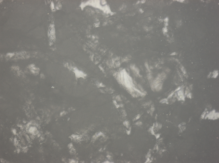 Thin Section Photograph of Apollo 15 Sample 15405,147 in Reflected Light at 10x Magnification and 0.7 mm Field of View (View #3)
