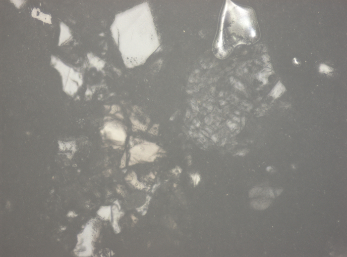 Thin Section Photograph of Apollo 15 Sample 15405,147 in Reflected Light at 10x Magnification and 0.7 mm Field of View (View #4)