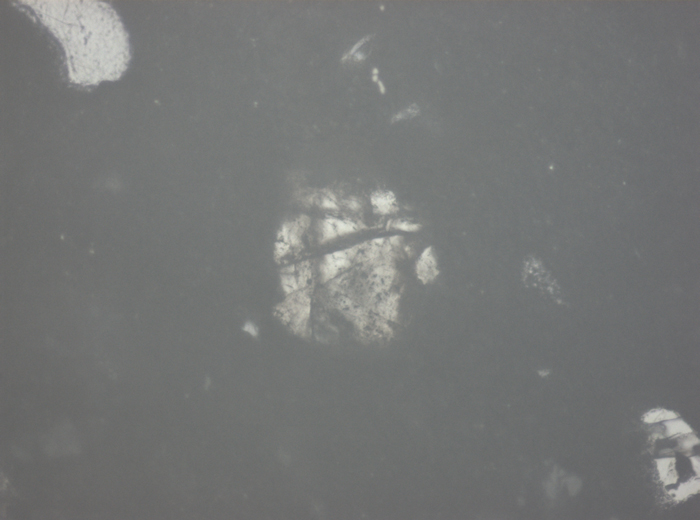Thin Section Photograph of Apollo 15 Sample 15405,147 in Reflected Light at 10x Magnification and 0.7 mm Field of View (View #5)