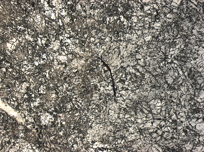 Thin Section Photograph of Apollo 15 Sample 15459,13 in Reflected Light at 2.5x Magnification and 2.85 mm Field of View (View #1)
