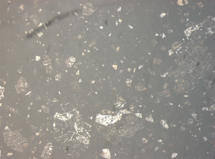 Thin Section Photograph of Apollo 15 Sample 15505,53 in Reflected Light at 2.5x Magnification and 2.85 mm Field of View (View #1)