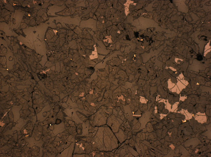 Thin Section Photograph of Apollo 15 Sample 15598,12 in Reflected Light at 2.5x Magnification and 2.85 mm Field of View (View #2)