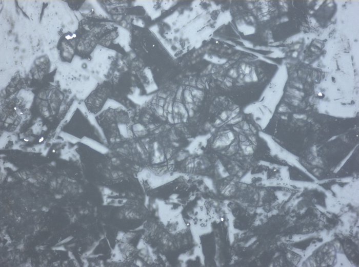 Thin Section Photograph of Apollo 16 Sample 61016,220 in Reflected Light at 10x Magnification and 1.15 mm Field of View (View #4)