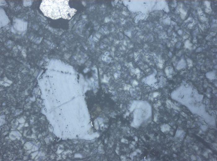 Thin Section Photograph of Apollo 16 Sample 65015,164 in Reflected Light at 10x Magnification and 1.15 mm Field of View (View #2)