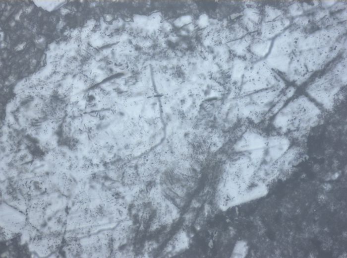 Thin Section Photograph of Apollo 16 Sample 65015,164 in Reflected Light at 10x Magnification and 1.15 mm Field of View (View #5)