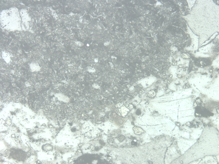 Thin Section Photograph of Apollo 16 Sample 68115,3 in Reflected Light at 10x Magnification and 1.15 mm Field of View (View #3)