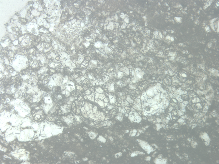 Thin Section Photograph of Apollo 16 Sample 68115,3 in Reflected Light at 10x Magnification and 1.15 mm Field of View (View #5)