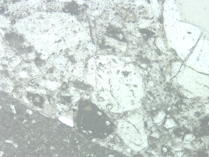 Thin Section Photograph of Apollo 16 Sample 68115,3 in Reflected Light at 10x Magnification and 1.15 mm Field of View (View #6)