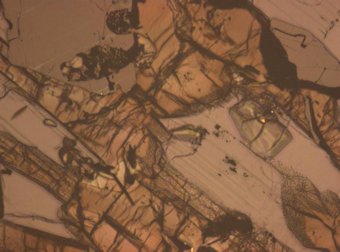 Thin Section Photograph of Apollo 17 Sample 70315,26 in Reflected Light at 10x Magnification and 1.15 mm Field of View (View #6)