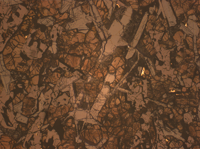 Thin Section Photograph of Apollo 17 Sample 75035,71 in Reflected Light at 2.5x Magnification and 2.85 mm Field of View (View #2)