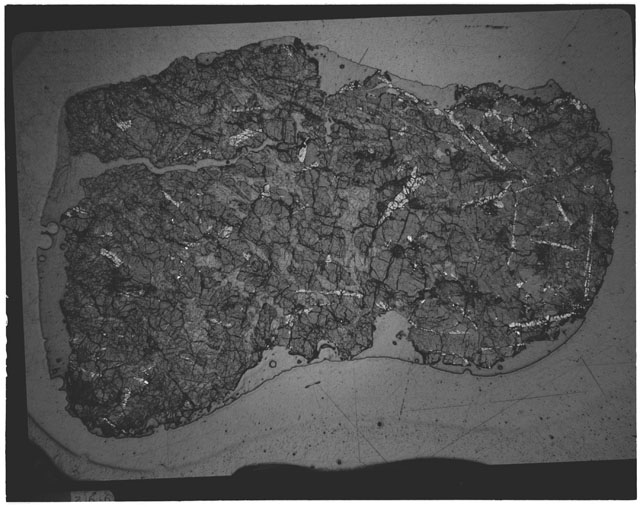 Black and white Thin Section photograph of Apollo 12 Sample(s) 12057,31.