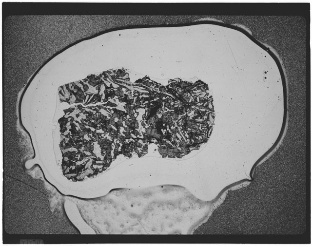Black and white Thin Section photograph of Apollo 12 Sample(s) 12057,31.