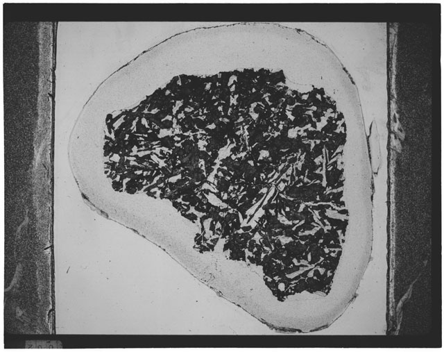 Black and white Thin Section photograph of Apollo 12 Sample(s) 12057,32.