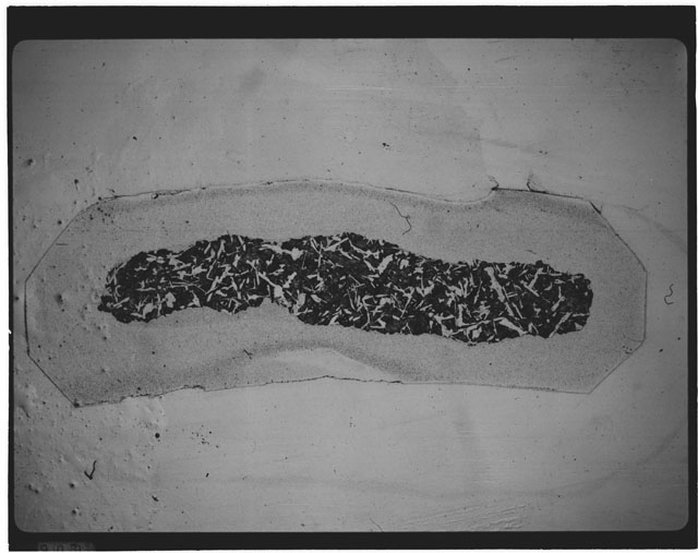 Black and white Thin Section photograph of Apollo 12 Sample(s) 12057,39.