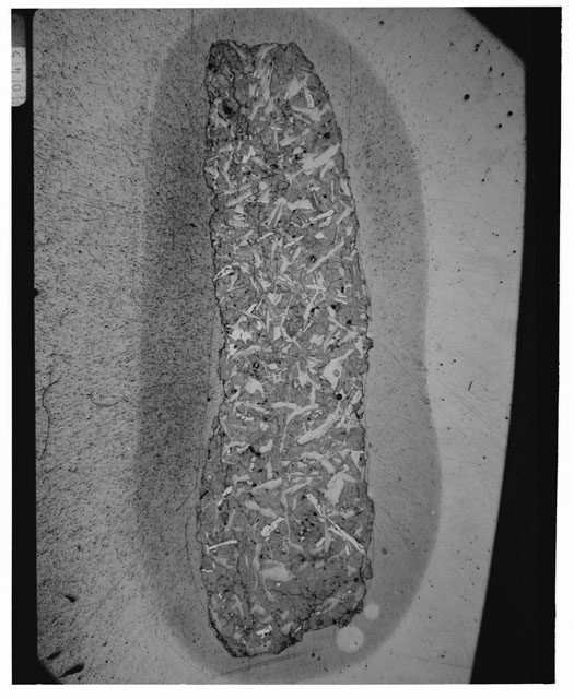 Black and white Thin Section photograph of Apollo 12 Sample(s) 12057,38.