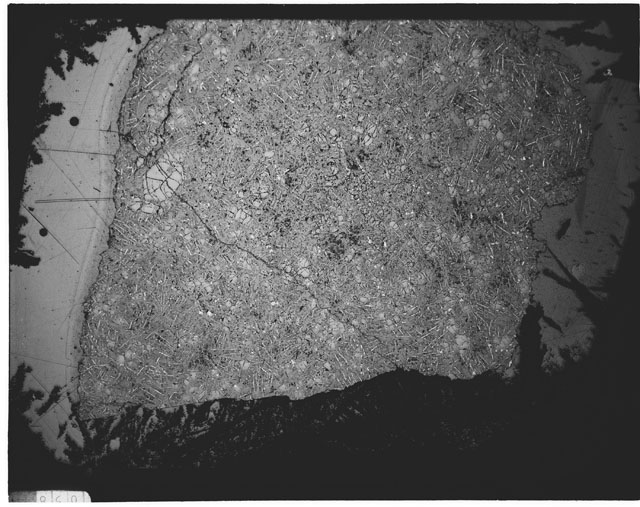 Black and white Thin Section photograph of Apollo 12 Sample(s) 12022,10.