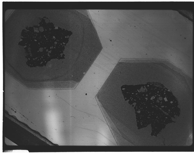 Black and white Thin Section photograph of Apollo 12 Sample(s) 12057,40.